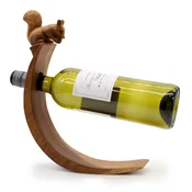 Leseno stojalo za vino – Veverica - Cotton, wood - Home warming - Za 40 let