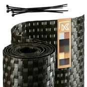 KADAX Zeleni ograjni trak za ograjne panele, dimenzije 19 cm x 2,55 m, zaščita za ograjo
