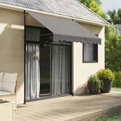 Tenda na uvlacenje antracit 200 x 150 cm od tkanine i celika