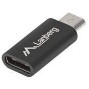 LANBERG USB-C (F) na USB Micro (M) adapter – crni