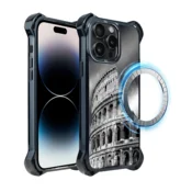 shumee Ovitek za iPhone 14 Pro Max IBIZU DropGuard Ultra z MagSafe, Noir City, Colosseum