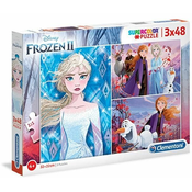 HMStudio Clementoni Puzzle Supercolor - Frozen II/3 x 48 kosov