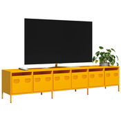 TV ormaric senf žuta 202x39x43,5 cm hladno valjani celik