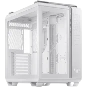 ASUS TUF Gaming GT502 PLUS ATX Gaming ohišje bele barve, Dual Chamber Chassis, Panoramic View, Tempered Glass front and side panel, Tool-Free side panels, pre-installed 4 ARGB fans & fan hub, Front Panel High-Speed USB Type-C - 90DC0093-B19000