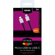 GRIXX OPTIMUM USB - MICRO USB High speed data and charger cable Nylon m Mobile