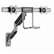 Gembird MA-WA2-02 Držac za dva monitora, Zidni, Podesivi, Dupli, 17”-32”, Nosivost 2x8kg