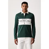U.S. Polo Assn. pulover moški bombažen PREMIUM EMBROIDERY GRAPHIC RUGBY