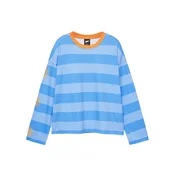 Pull&Bear Majica nebeško modra / svetlo modra / oranžna