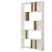 HANAH HOME Polica za knjige Lima White Walnut