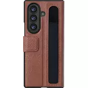 Nillkin preklopna torbica AOGE z zaščito kamere za Samsung Galaxy Z Fold7 - rjava