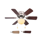 ZEVENTI - Stropni ventilator GALDANA 1xE27/60W/230V braon/bež