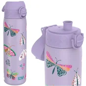Slim water bottle, stainless steel, 500 ml, Butterflies - Ion8