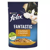 Felix hrana za macke Fantastic s piletinom u želeu, 26 x 85 g