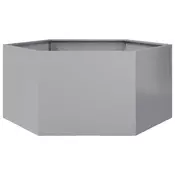 Vrtna sadilica šesterokutna 104x90x45 cm od pocincanog celika