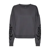 Vero Moda Petite Majica antracit / črna