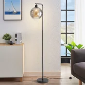 Nettlife NETTLIFE Notranja talna svetilka 1 plamen E27 dimljeno siva velika kristalna talna svetilka za pisarniški kavč, (22148944)