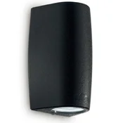 Ideal Lux zunanja stenska svetilka Keope AP2 Small nero 147819, črna
