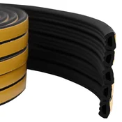vidaXL Samolepilni tesnilni trak za okna Črna 10 x 6 mm 50 m EPDM pena