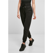 Womens Organic High Waisted Sweat Pants Black