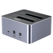 Unitek 2 x SATA 2,5/3,5 USB-C 10GBPS postaja za kloniranje trdih diskov