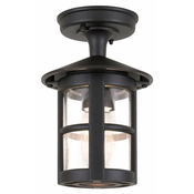 Elstead BL21A-BLACK - Zunanji nadgradni lestenec HEREFORD 1xE27/100W/230V IP43