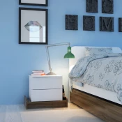 Hanah Home Nocni stocic Marina, 60x46x40 cm, Beli