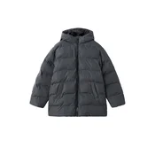 MANGO KIDS Prehodna jakna AFRILONG temno siva