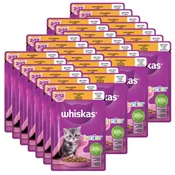 Whiskas Junior vrečka s piščancem v želeju 28 x 85 g