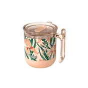 QUOKKA Quokka Wave Smartgrip, Nerezový termo hrnček Floral Peach, 260ml, 40272