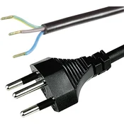 HAWA Priključni kabel [ švicarski vtič - kabel\, odprti konec] črni 2 m HAWA 1008242, (20414227)