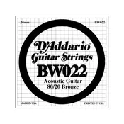 DAddario BW 022 Pojedinacna Zica za Akusticnu Gitaru
