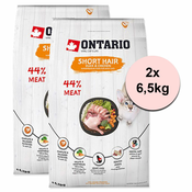 Ontario Cat Short Hair Duck & Chicken 2x6,5 kg