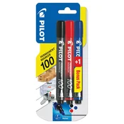 MARKER permanentni 1MM OKRUGLI VRH PK2 PLUS 1 GRATIS PILOT SCA-100 SORTIRANO BLISTER