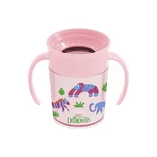 Dr.Browns Šolja za devojcice No spill, Sa ruckama, 200ml, Roze