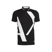 ARMANI EXCHANGE Majica črna / bela
