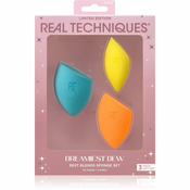 Real Techniques Dreamiest Dew Best Blends Sponge Set set aplikatora za tekuci puder