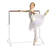 KLARFIT Bar Lerina, baletna šipka, samostojeća, 110 x 113 cm, 38 mm O, bijela