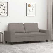 vidaXL Dvosed taupe 140 cm blago