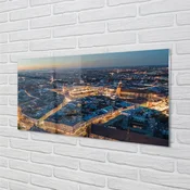 tulup.si Slika na akrilnem steklu Krakov nočna panorama 120x60 cm 4 obešalnika