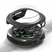 OVITEK Z ZAŠČITNIM STEKLOM ZA URO SAMSUNG GALAXY WATCH ULTRA ( 47 MM) RINGKE SLIM & TEMPERED GLASS TITANIUM BLACK