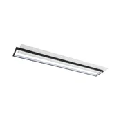 Brilagi - zatemnjiva LED stropna svetilka OUTLINE LED/90W/230V 18x100 cm bela/črna + z daljinskim upravljalnikom