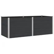 Povišena vrtna gredica Crna 250 x 100 x 91 cm