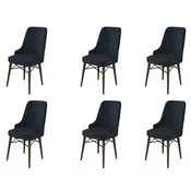 Hanah Home Set stolica Pare, 46x94x46 cm, 6 komada, Antracit-braon