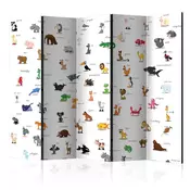 artgeist Paravan Animals I, 5-Delni, Dvostranski