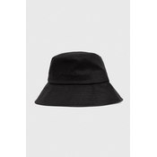 Lanen klobuk Gant črna barva