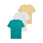 Abercrombie & Fitch Majica limona/petrol/bela