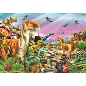Clementoni Dežela dinozavrov Puzzle 104 kosov