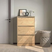 Hanah Home Cipelarnik Flat, 73x119x26 cm, Boje hrasta