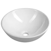 Pultni keramični umivalnik, dia. 40 cm, bela - Bela - 41,5x16 cm - Aqualine - 24 - Keramika - Krog - 415 - 160 - 415 - 14