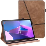 GS Ovitek za Lenovo Tab P11 Gen 2 TB350FU TB350XU 11,5, klasičen, z držalom za pisalo, rjav